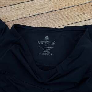 90 Degree By Reflex Black High Waist Power Flex Leggings Size XS